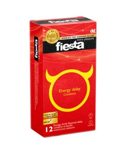 کاندوم فیستا Fiesta مدل انرژی تاخیری بسته 12 عددی