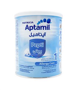 شیر خشک آپتامیل پپتی 1 مناسب برای نوزادان مبتلا به آلرژی وزن 400 گرم